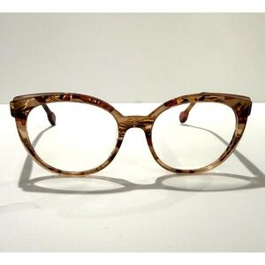 Etnia Barcelona Designer Eyeglass Frames TAT Brown Havana 51-17-140 w/ Case